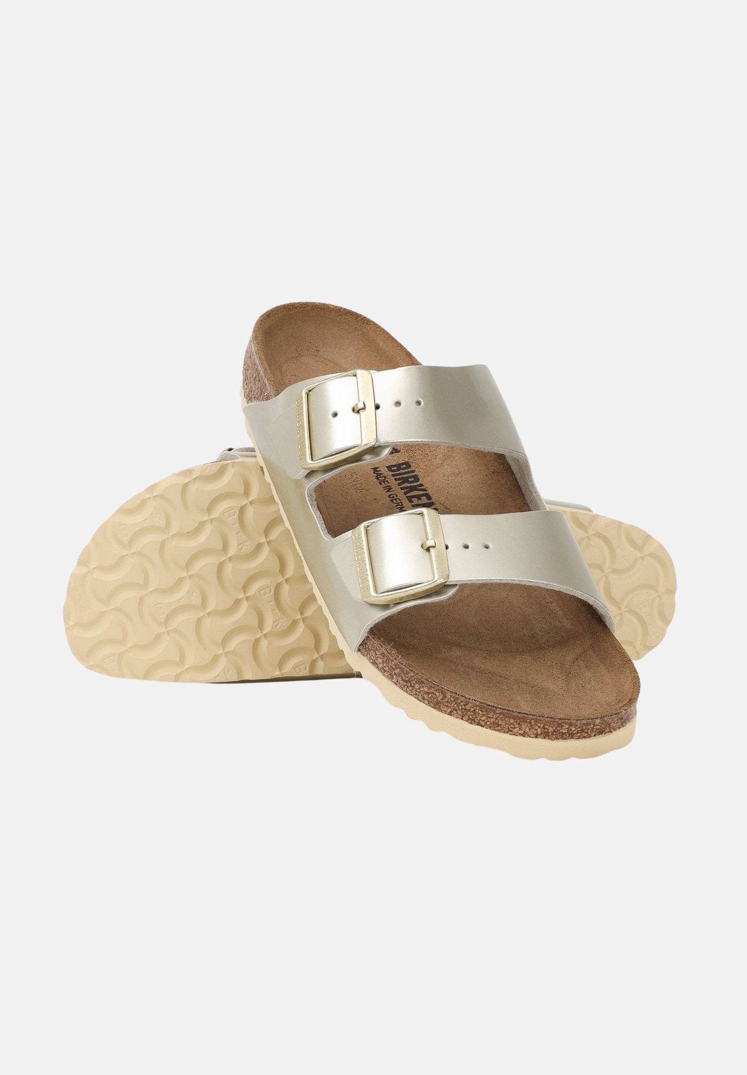 BIRKENSTOCK Ciabatte Arizona oro da donna 1014841 . BIRKENSTOCK 