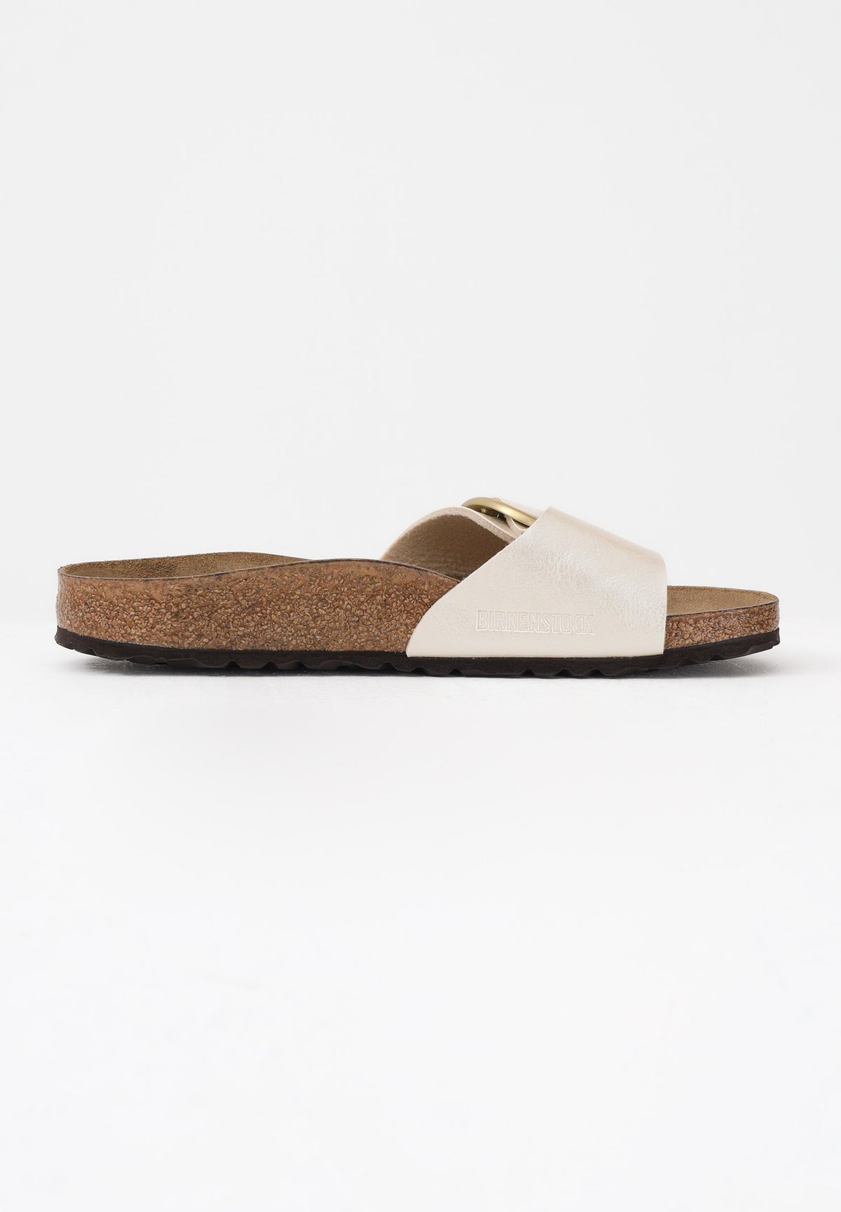 BIRKENSTOCK Ciabatte Madrid Big Buckle bianco perla da donna 1015279 . BIRKENSTOCK 