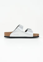 BIRKENSTOCK Ciabatte Arizona argento da bambina 1019400 . BIRKENSTOCK 