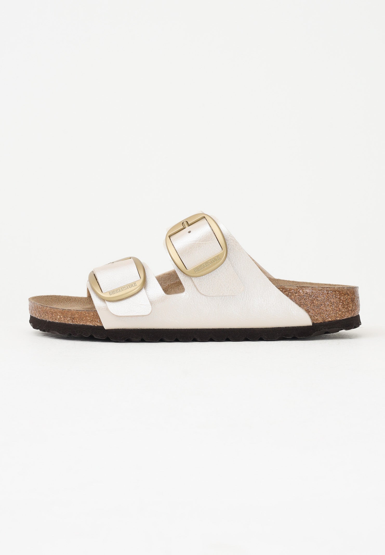 BIRKENSTOCK Ciabatte Arizona Big Buckle Birko-Flor bianco perla da donna 1020021 . BIRKENSTOCK 
