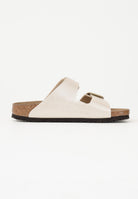 BIRKENSTOCK Ciabatte Arizona Big Buckle Birko-Flor bianco perla da donna 1020021 . BIRKENSTOCK 