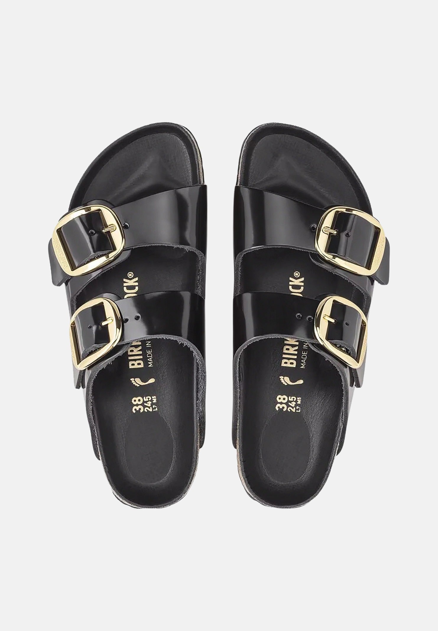 BIRKENSTOCK Ciabatte Arizona Big Buckle nere da donna 1021476 . BIRKENSTOCK 