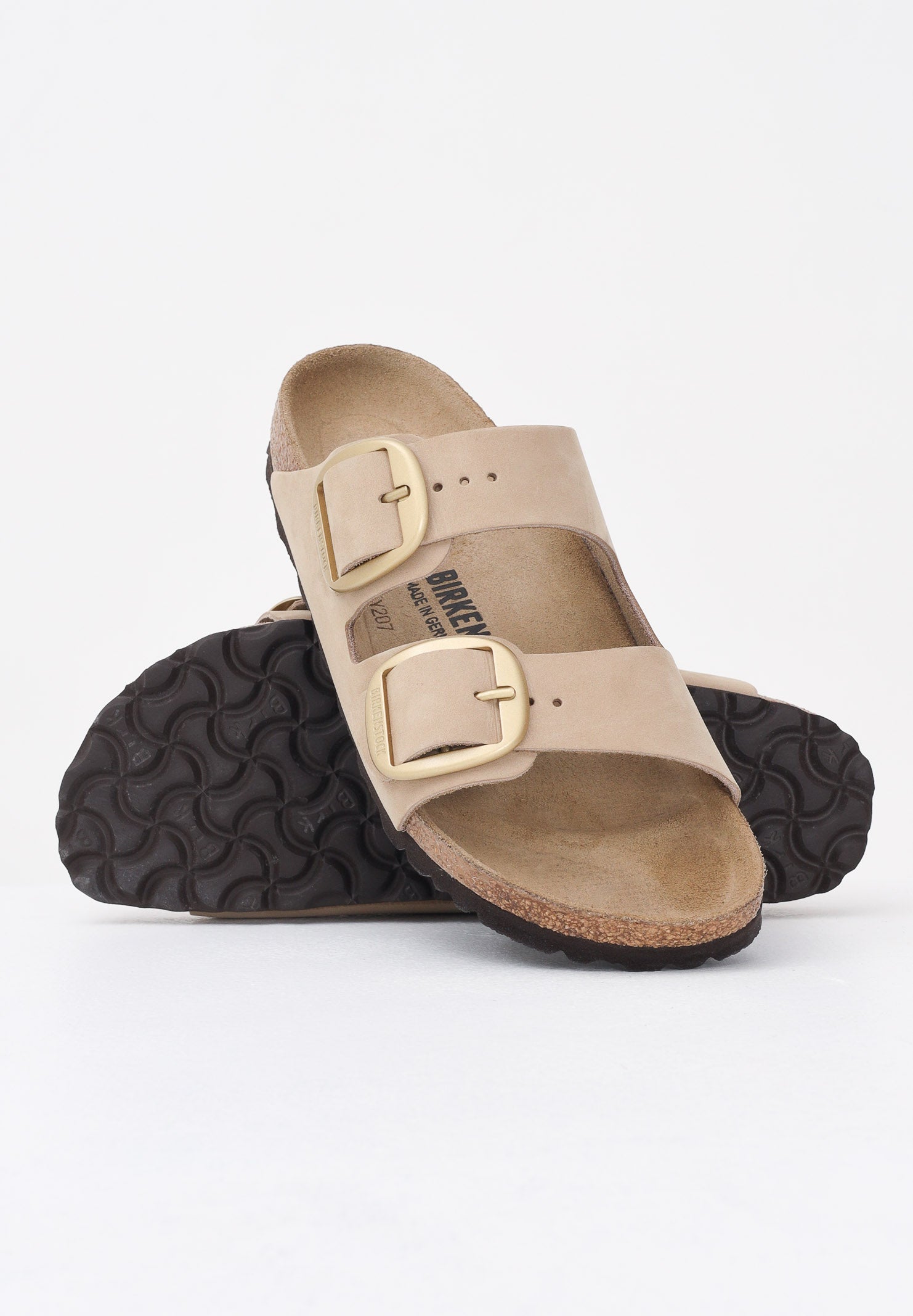 BIRKENSTOCK Ciabatte Arizona Big Buckle beige da donna 1024064 . BIRKENSTOCK 