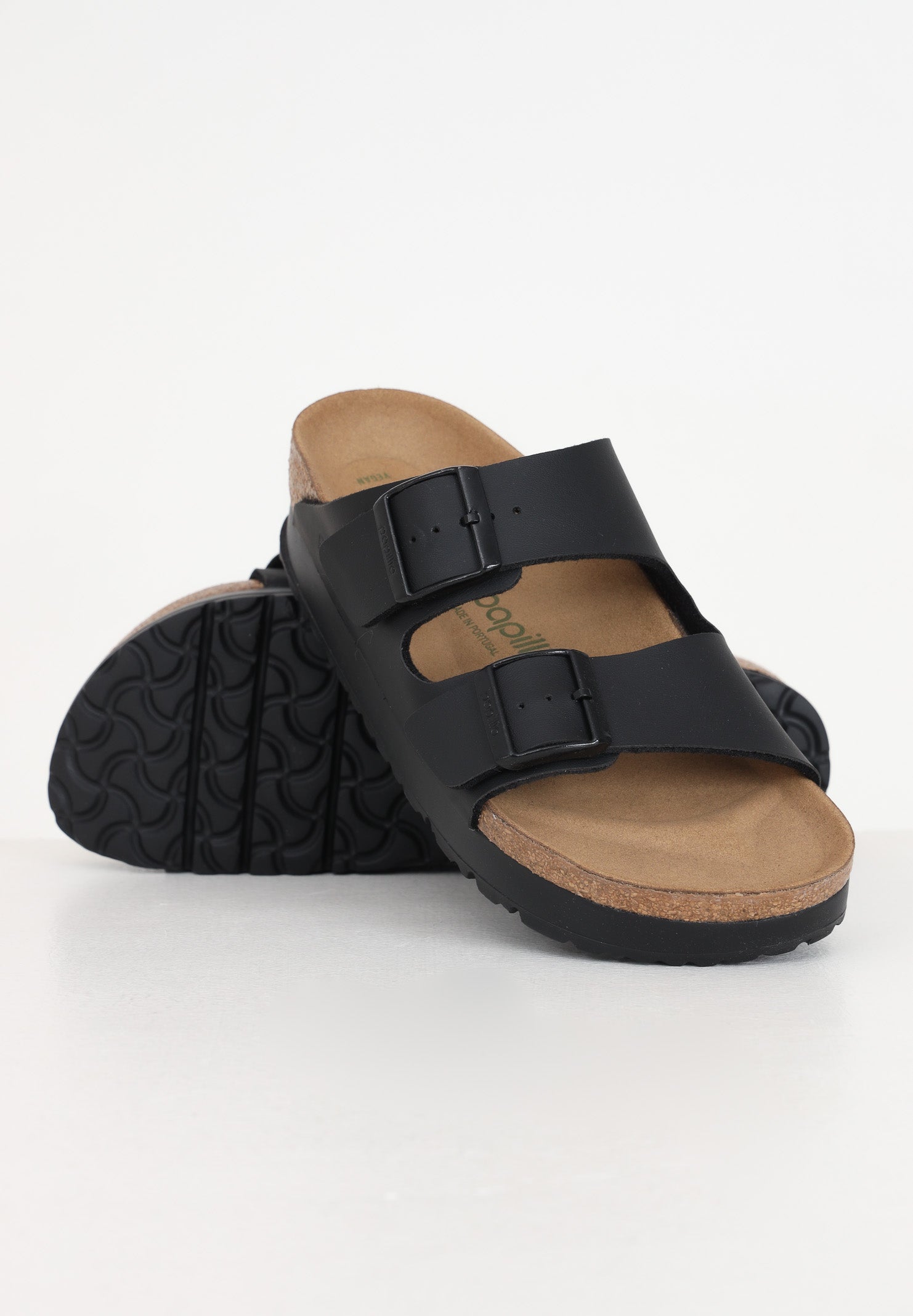 BIRKENSTOCK Ciabatte Arizona PAP Flex Platform nere da donna 1027395 . BIRKENSTOCK 