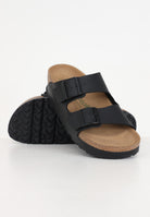 BIRKENSTOCK Ciabatte Arizona PAP Flex Platform nere da donna 1027395 . BIRKENSTOCK 