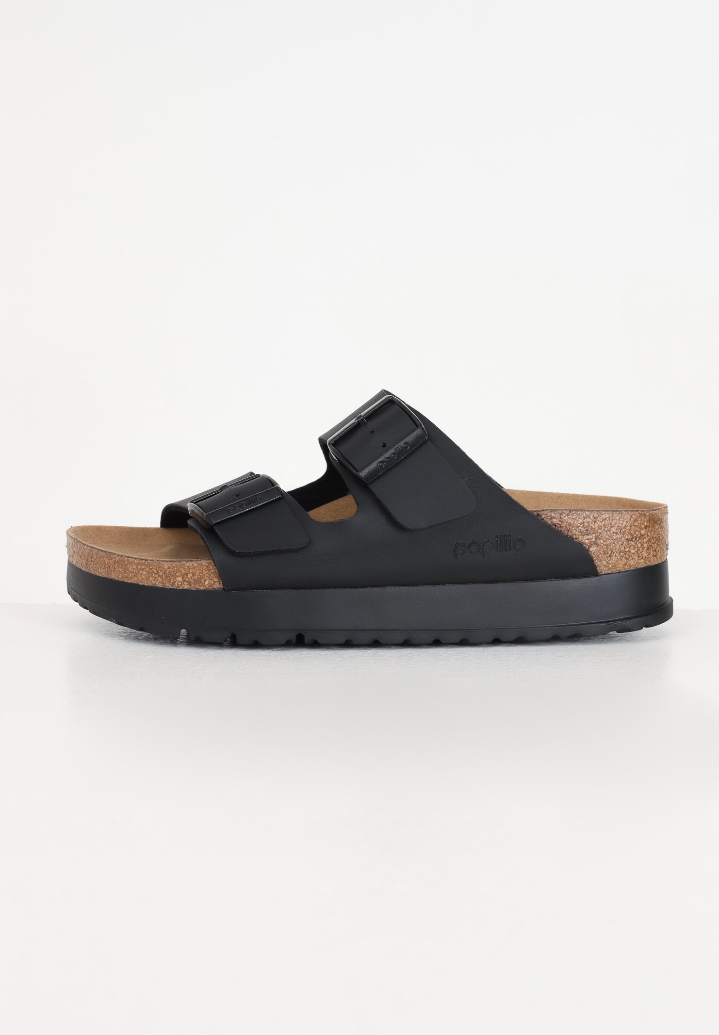 BIRKENSTOCK Ciabatte Arizona PAP Flex Platform nere da donna 1027395 . BIRKENSTOCK 