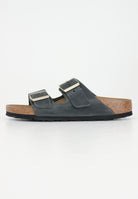 BIRKENSTOCK Ciabatte Arizona verde oliva per uomo e donna in pelle oliata 1028030 . BIRKENSTOCK 