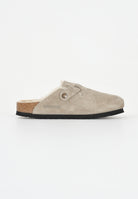 BIRKENSTOCK Ciabatte Boston con pelliccia beige per uomo e donna 1028299 . BIRKENSTOCK 