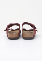 BIRKENSTOCK Ciabatte Arizona in pelle scamosciata bordeaux per uomo e donna 1028331 . BIRKENSTOCK 