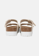 BIRKENSTOCK Ciabatte Arizona PAP Flex Platform panna da donna 1029127 . BIRKENSTOCK 