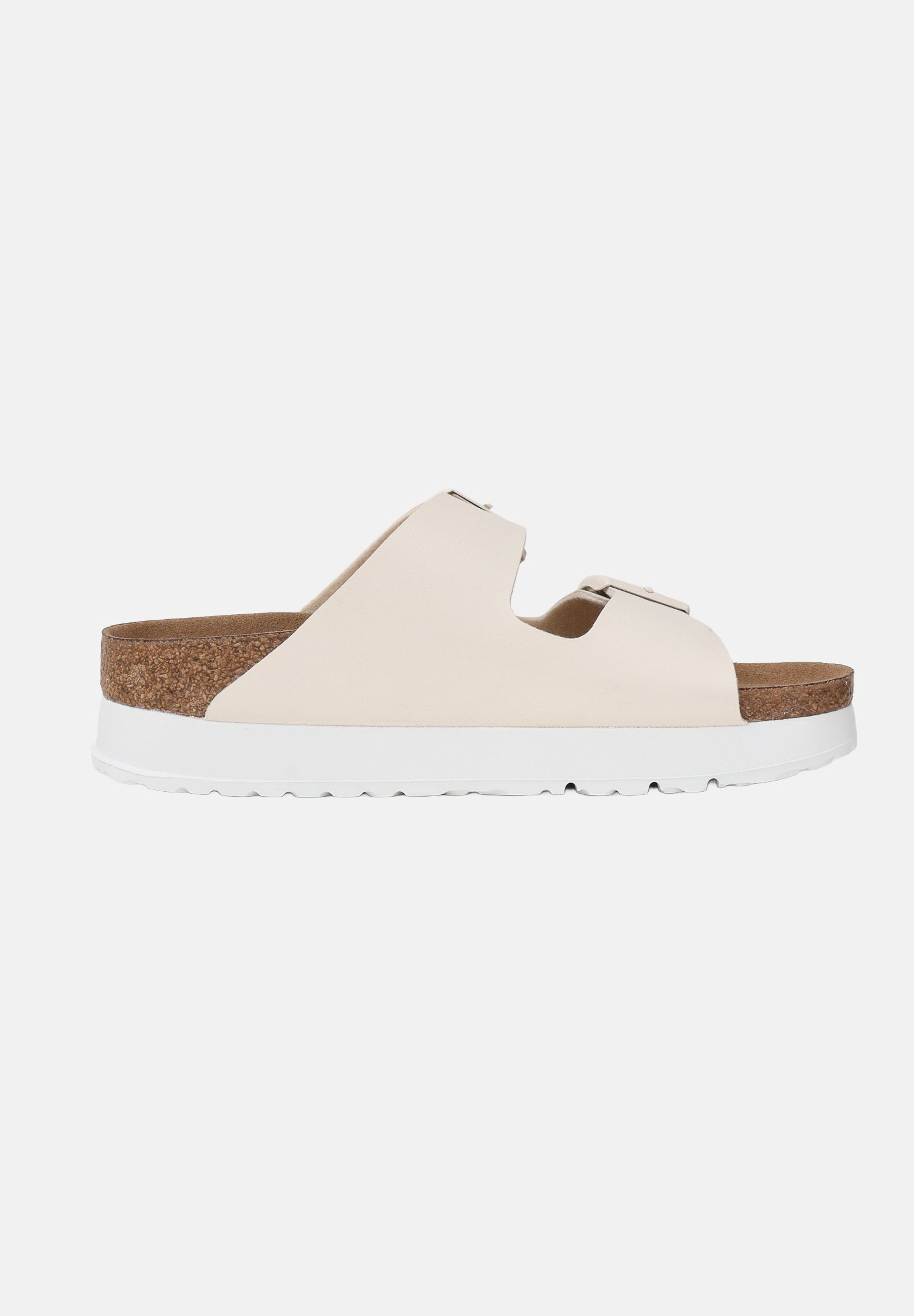 BIRKENSTOCK Ciabatte Arizona PAP Flex Platform panna da donna 1029127 . BIRKENSTOCK 