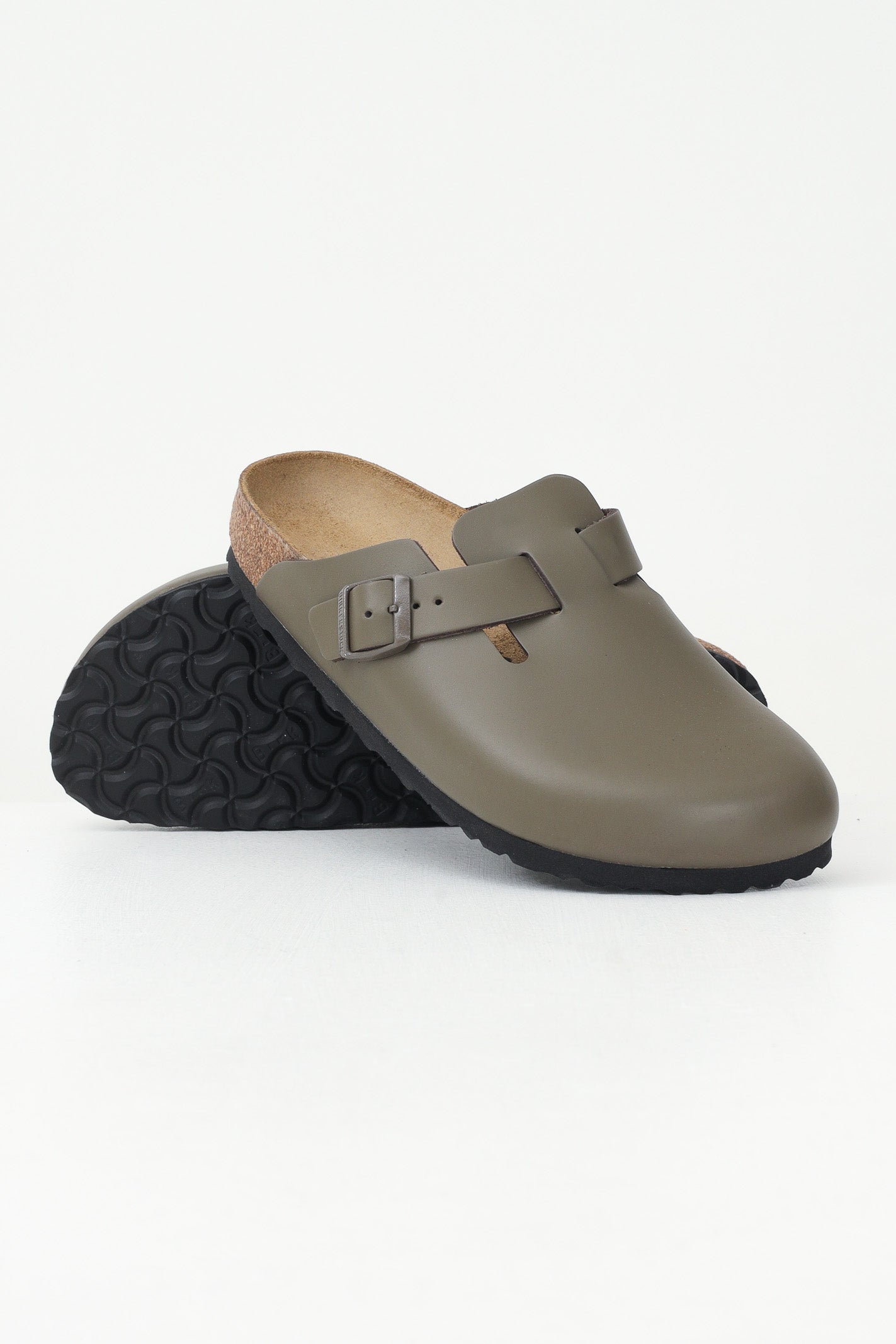 BIRKENSTOCK Ciabatte Boston verdi per uomo e donna 1029156 . BIRKENSTOCK 