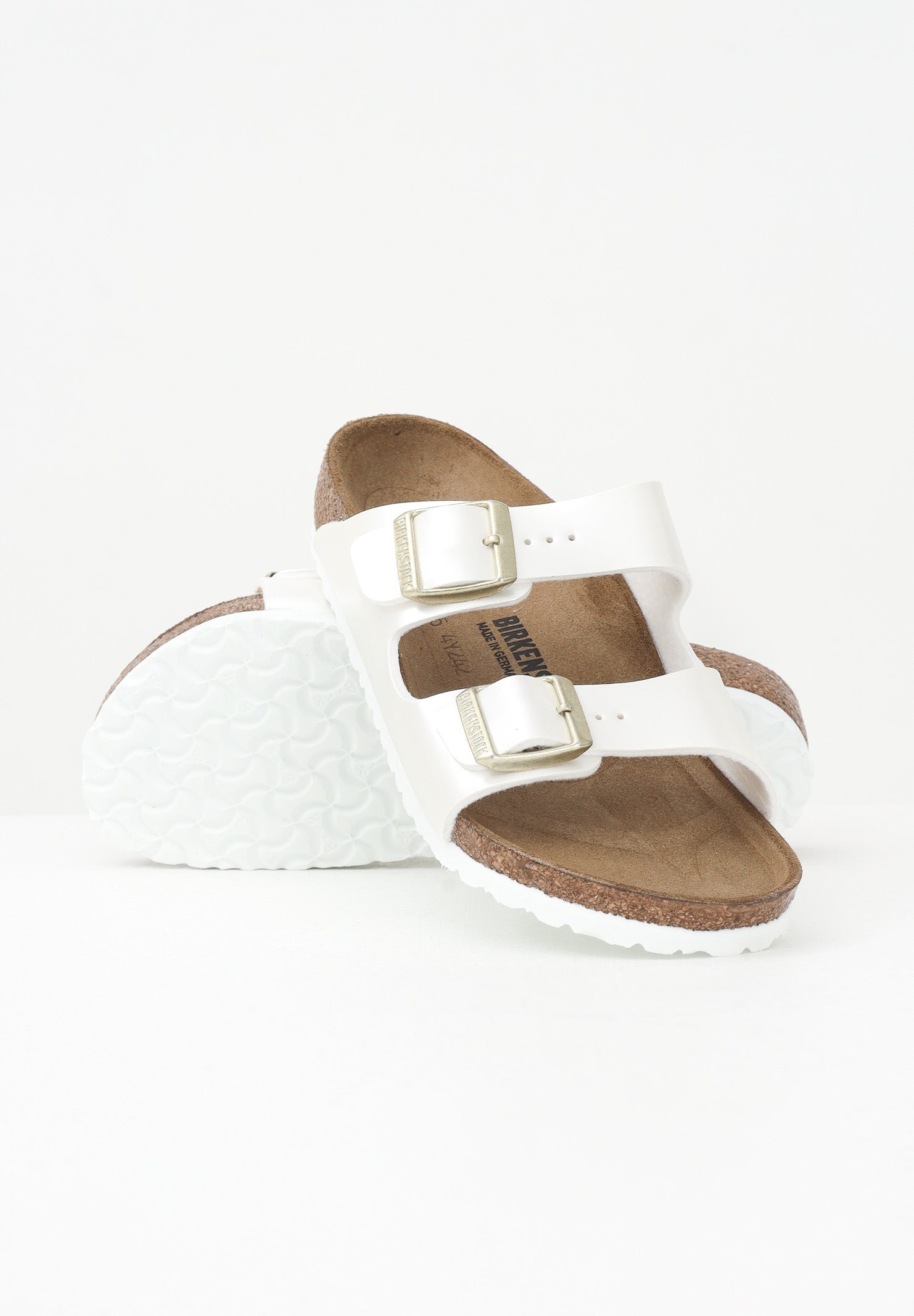 BIRKENSTOCK Ciabatte Arizona bianco perla da bambina 1029456 . BIRKENSTOCK 