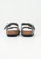 BIRKENSTOCK Ciabatte Arizona argento da bambina con glitter 1029468 . BIRKENSTOCK 