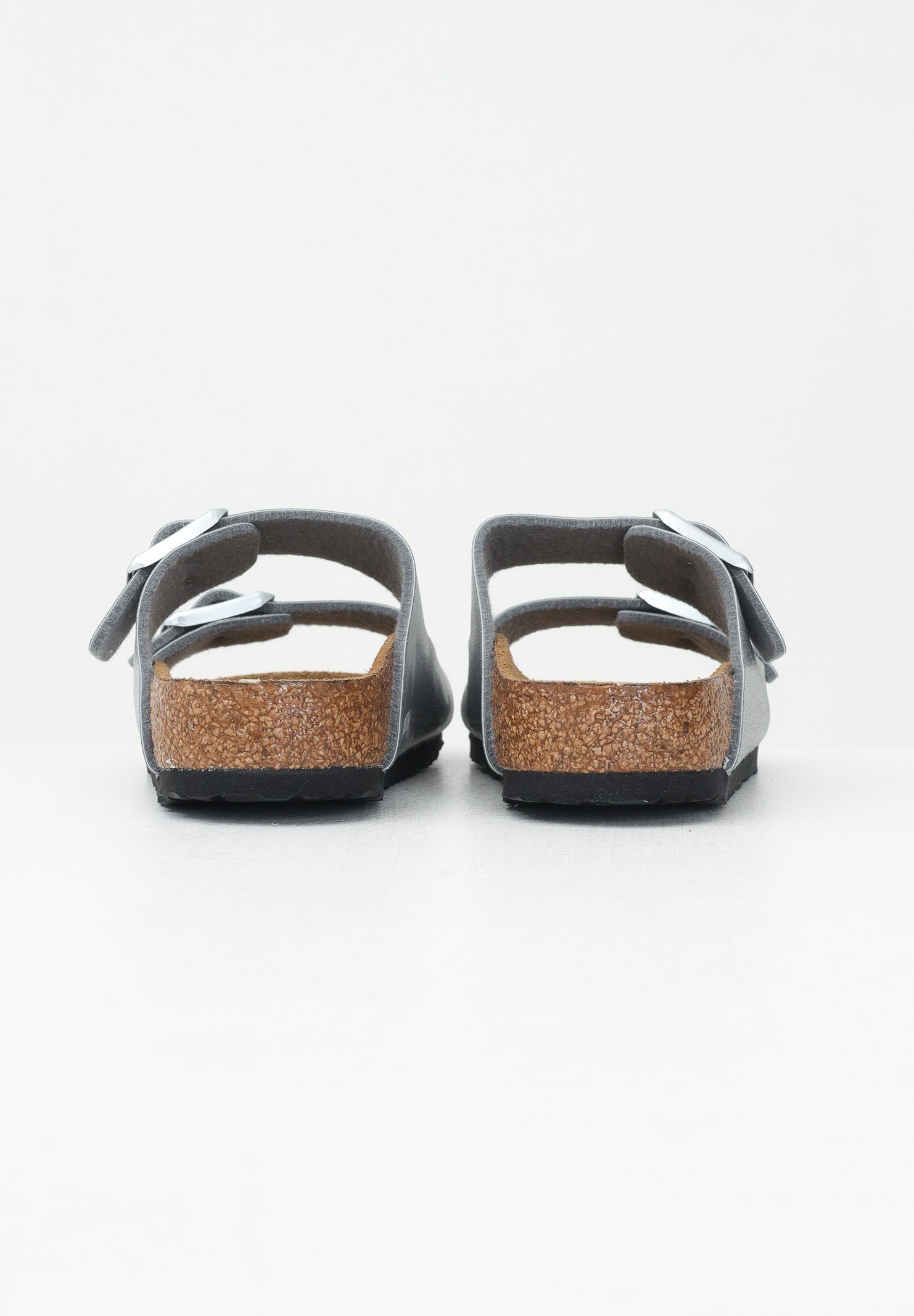 BIRKENSTOCK Ciabatte Arizona argento da bambina con glitter 1029468 . BIRKENSTOCK 
