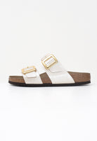 BIRKENSTOCK Ciabatte Sydney Cushion Buckle bianche da donna 1029492 . BIRKENSTOCK 
