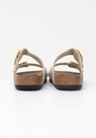 BIRKENSTOCK Ciabatte Sydney Cushion Buckle bianche da donna 1029492 . BIRKENSTOCK 