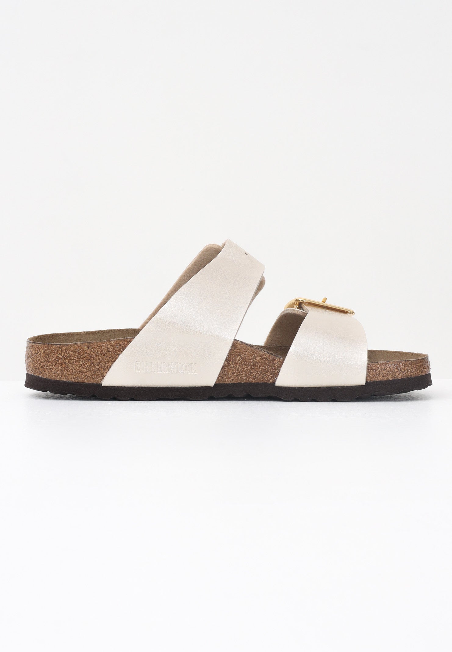 BIRKENSTOCK Ciabatte Sydney Cushion Buckle bianche da donna 1029492 . BIRKENSTOCK 