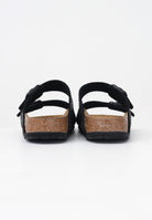 BIRKENSTOCK Ciabatte Arizona nere da donna con tomaia zebrata 1029560 . BIRKENSTOCK 