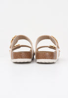 BIRKENSTOCK Ciabatte Sydney Cushion Buckle crema da donna 1030258 . BIRKENSTOCK 