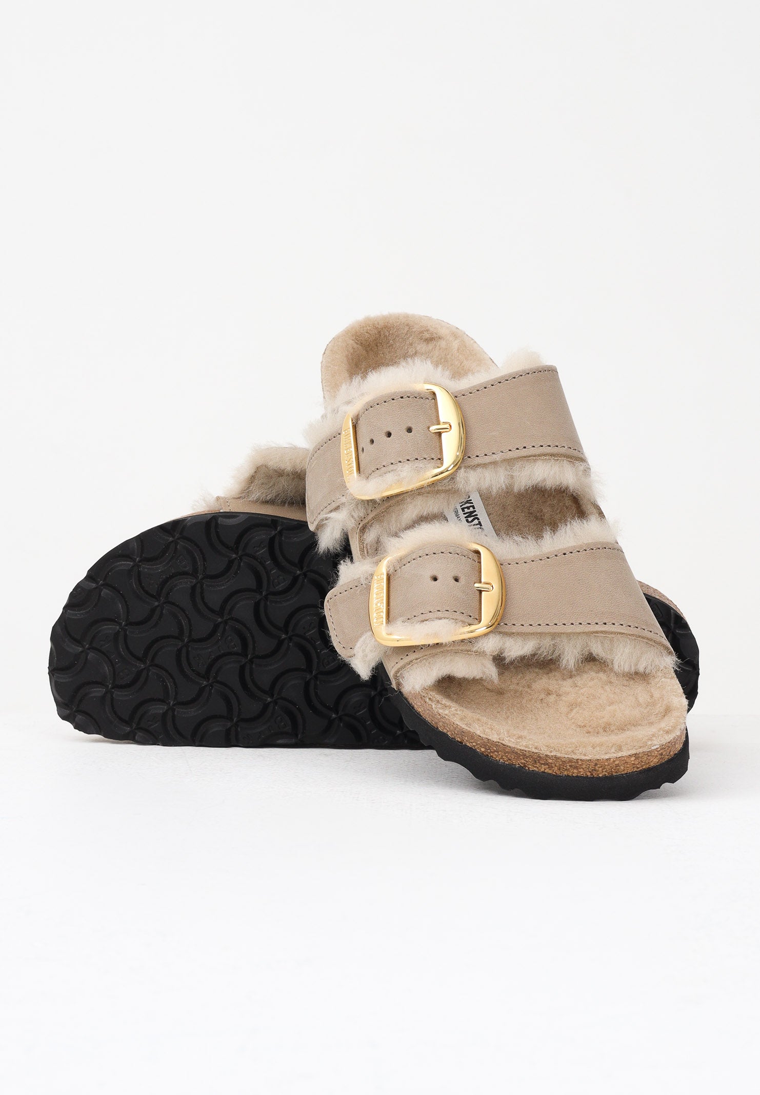 BIRKENSTOCK Ciabatte Arizona Big Buckle beige da donna 1030384 . BIRKENSTOCK 