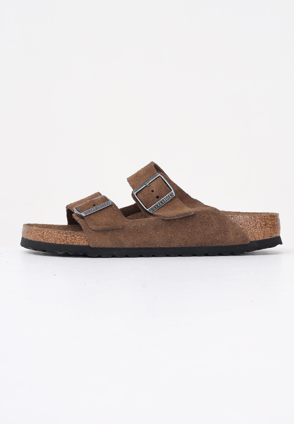 BIRKENSTOCK Ciabatte Arizona in pelle scamosciata marrone per uomo e donna 1030865 . BIRKENSTOCK 