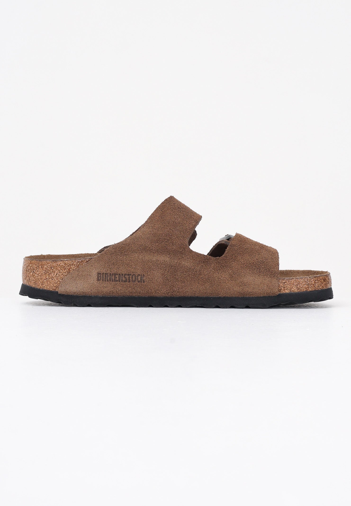 BIRKENSTOCK Ciabatte Arizona in pelle scamosciata marrone per uomo e donna 1030865 . BIRKENSTOCK 