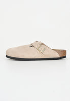 BIRKENSTOCK Ciabatte Boston beige per uomo e donna 1030883 . BIRKENSTOCK 