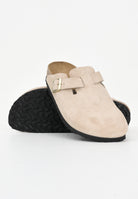 BIRKENSTOCK Ciabatte Boston beige per uomo e donna 1030883 . BIRKENSTOCK 