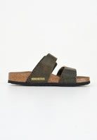 BIRKENSTOCK Ciabatte Sydney Cushion Buckle verde da donna 1030888 . BIRKENSTOCK 