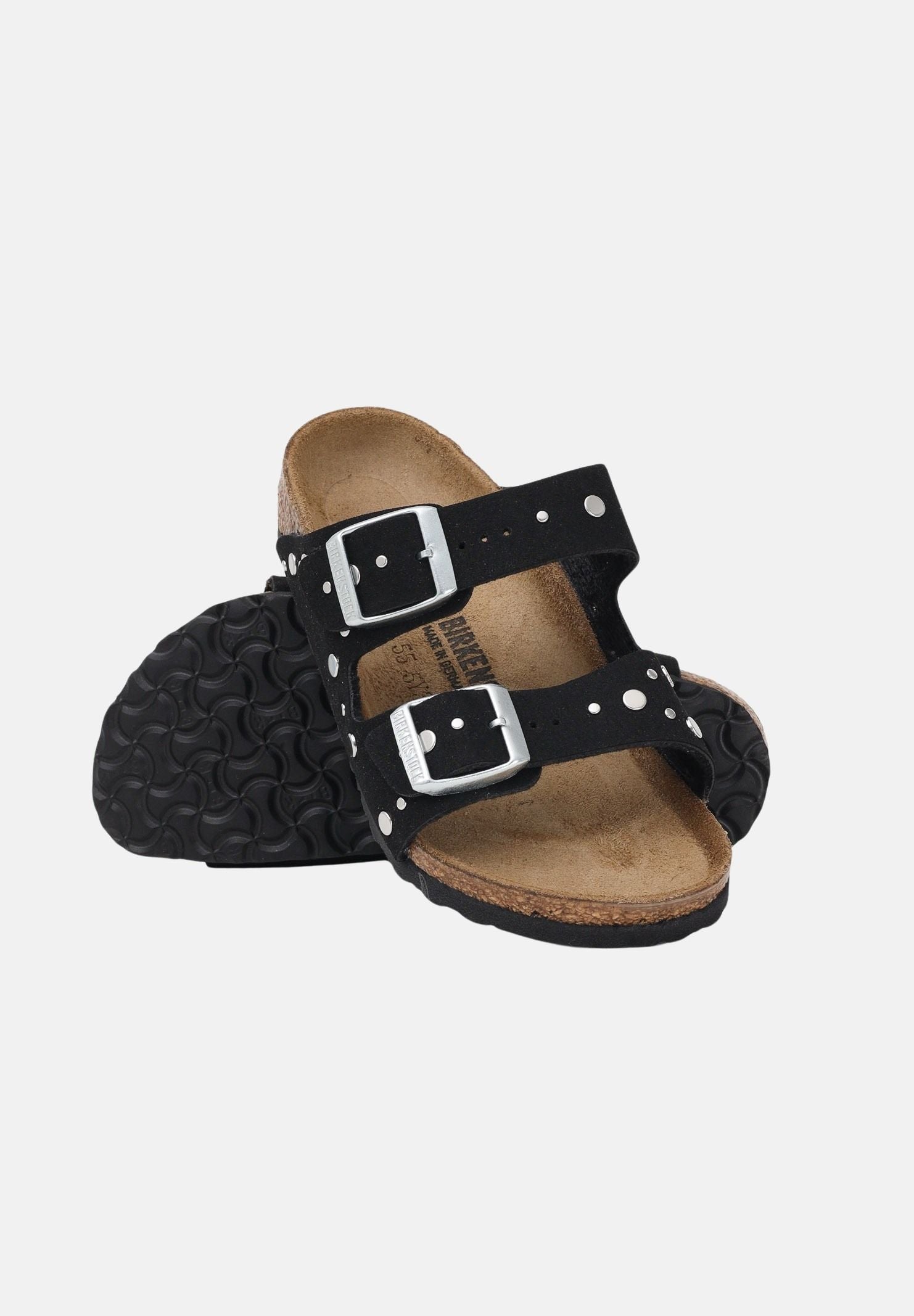 BIRKENSTOCK Ciabatte Arizona Rivet Border nere da bambina 1031646J . BIRKENSTOCK 