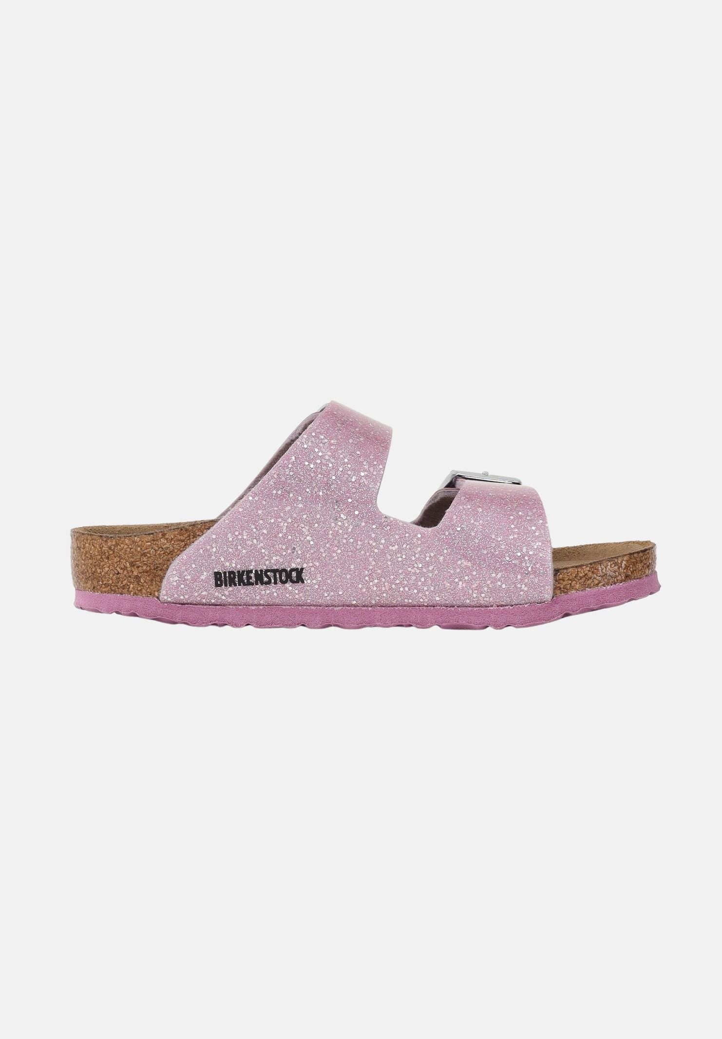 BIRKENSTOCK Ciabatte Arizona rosa da bambina con strass 1031766 . BIRKENSTOCK 