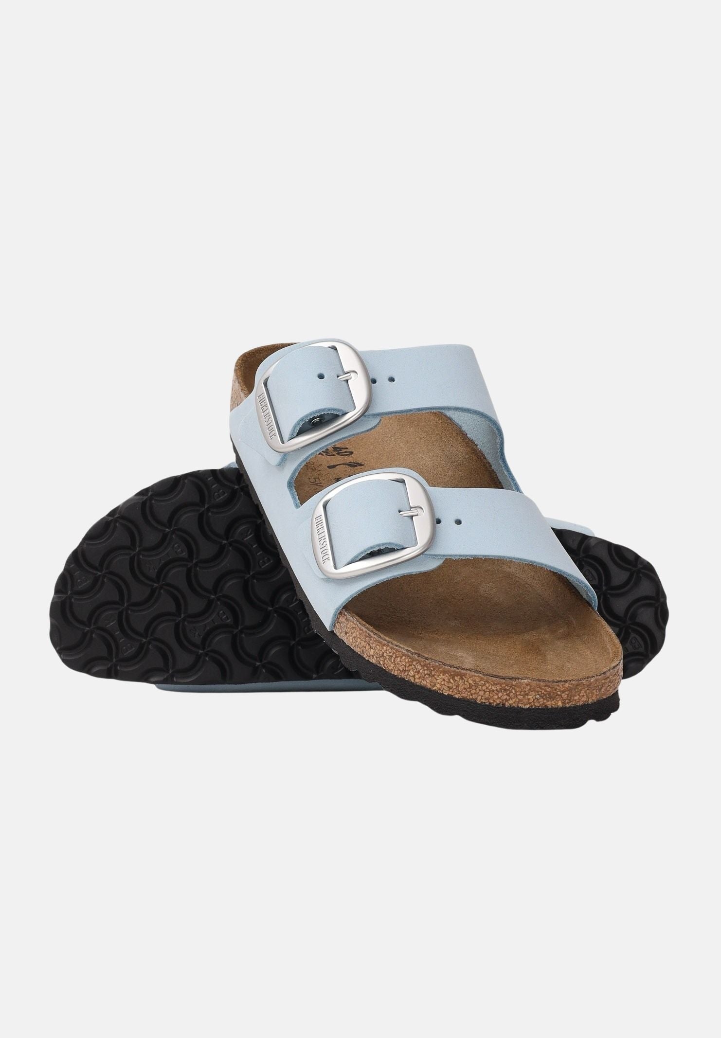 BIRKENSTOCK Ciabatte Arizona Big Buckle celesti da donna 1031860 . BIRKENSTOCK 