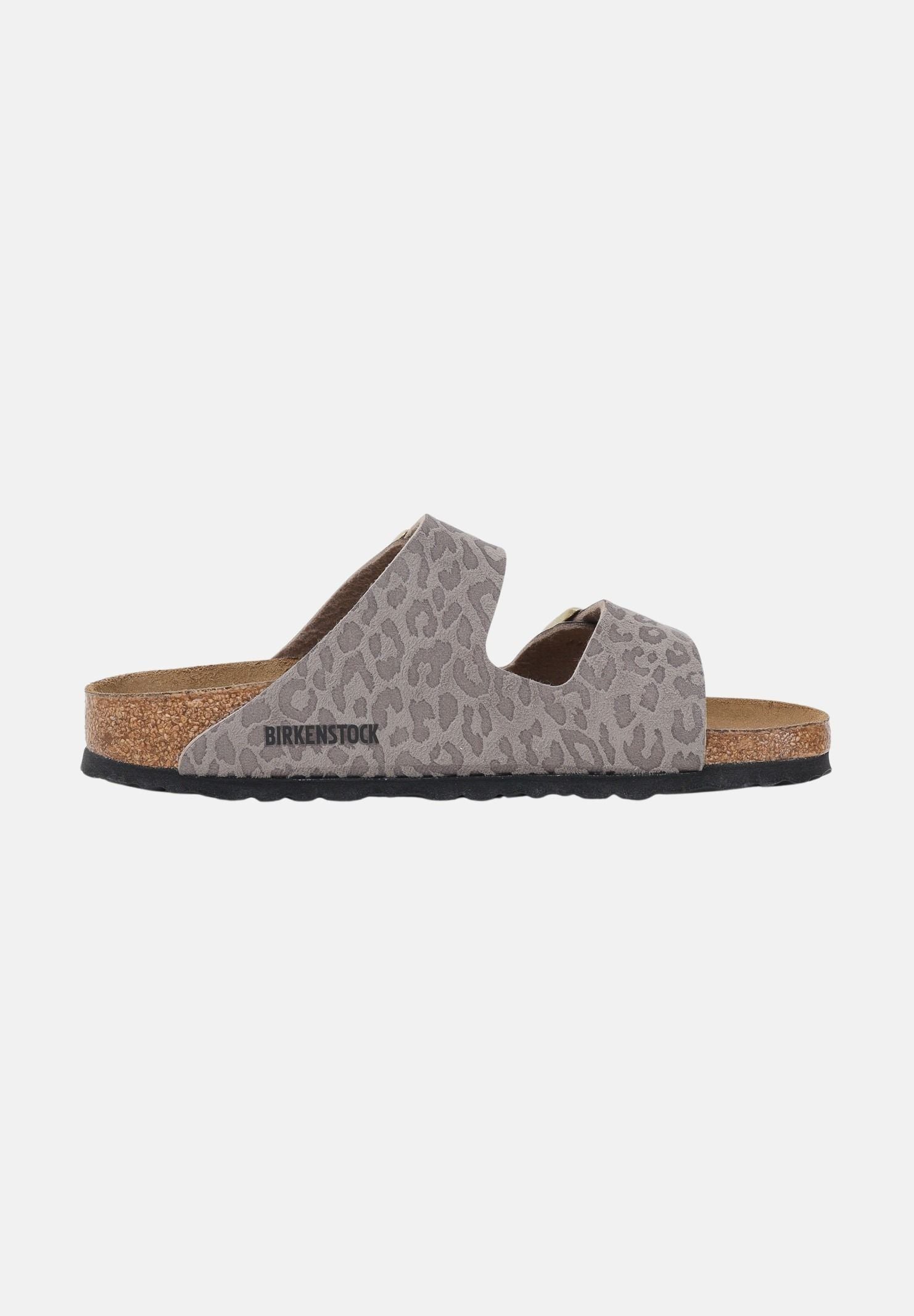 BIRKENSTOCK Ciabatte Arizona grigie da donna con stampa leo 1031941 . BIRKENSTOCK 
