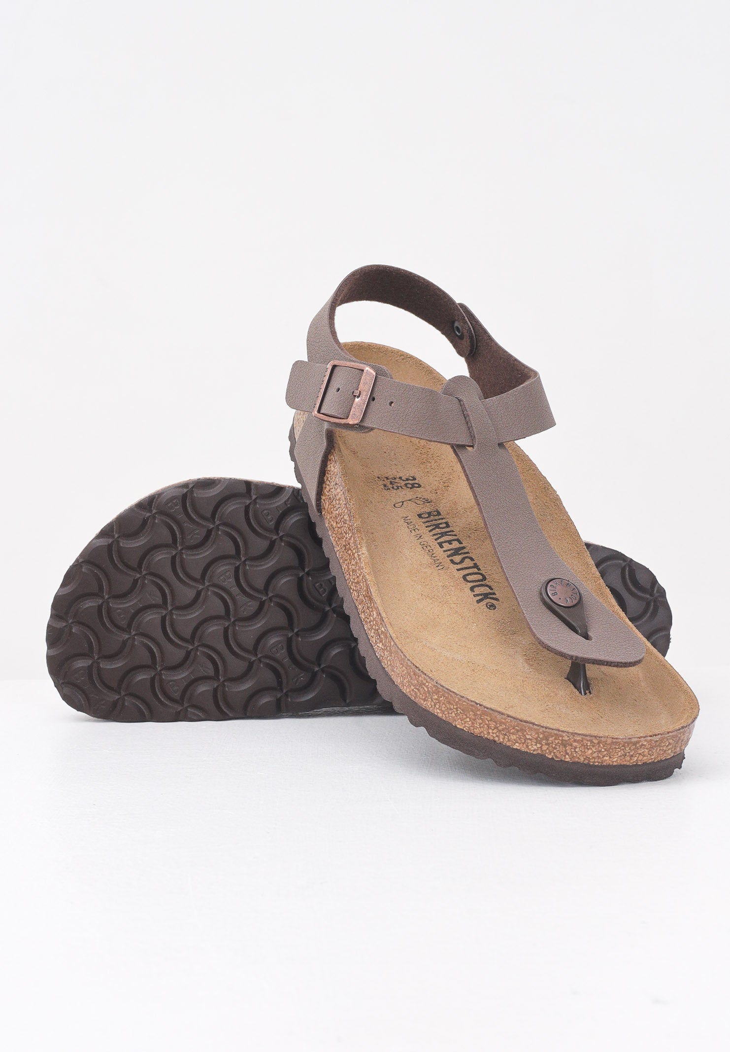 BIRKENSTOCK Sandali KAIRO color mocca per uomo e donna 147131 , BIRKENSTOCK 
