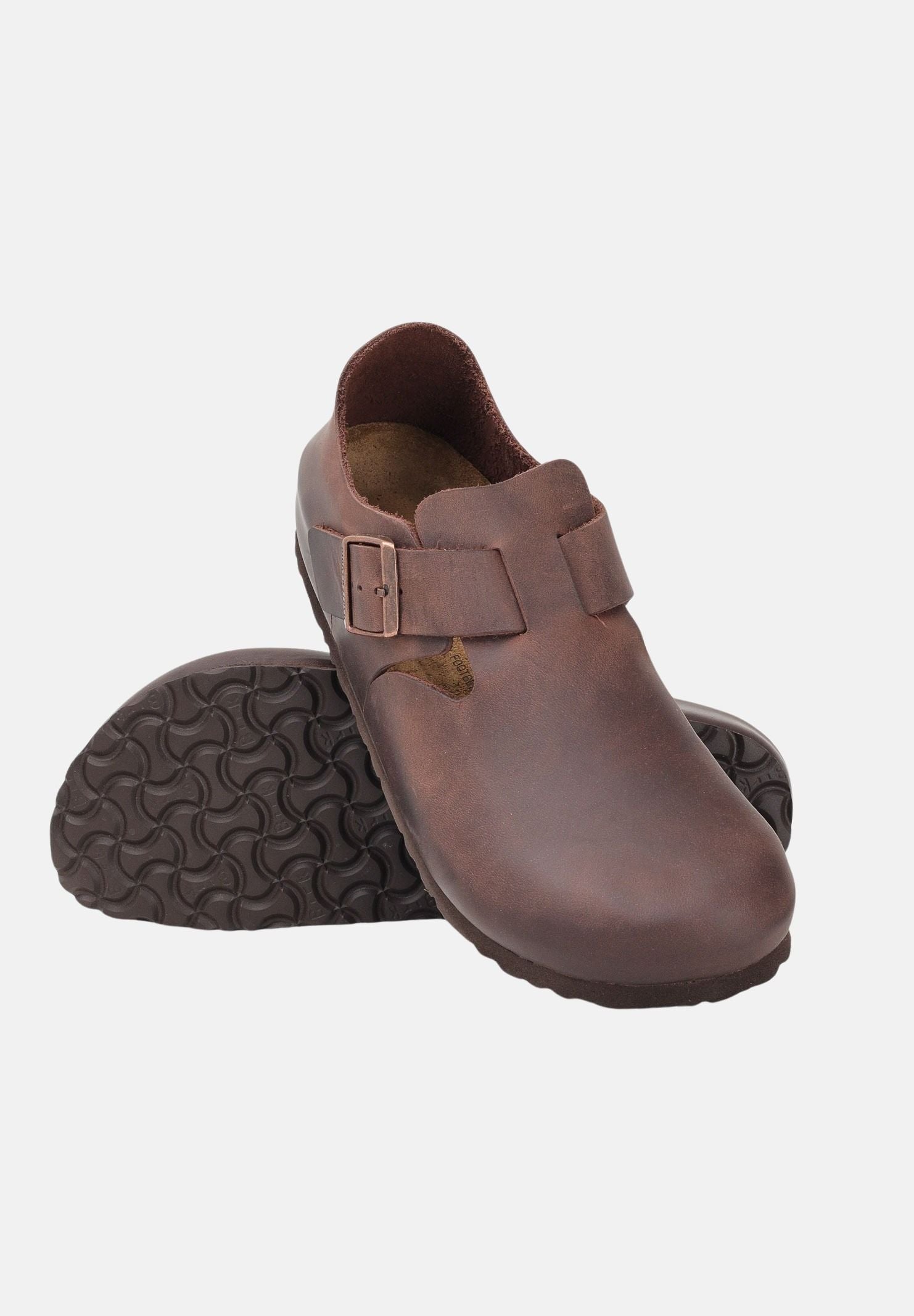 BIRKENSTOCK Mocassini London marroni da uomo 166533 . BIRKENSTOCK 