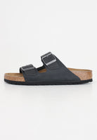 BIRKENSTOCK Ciabatte Arizona in pelle oliata nere per uomo e donna 552113 . BIRKENSTOCK 