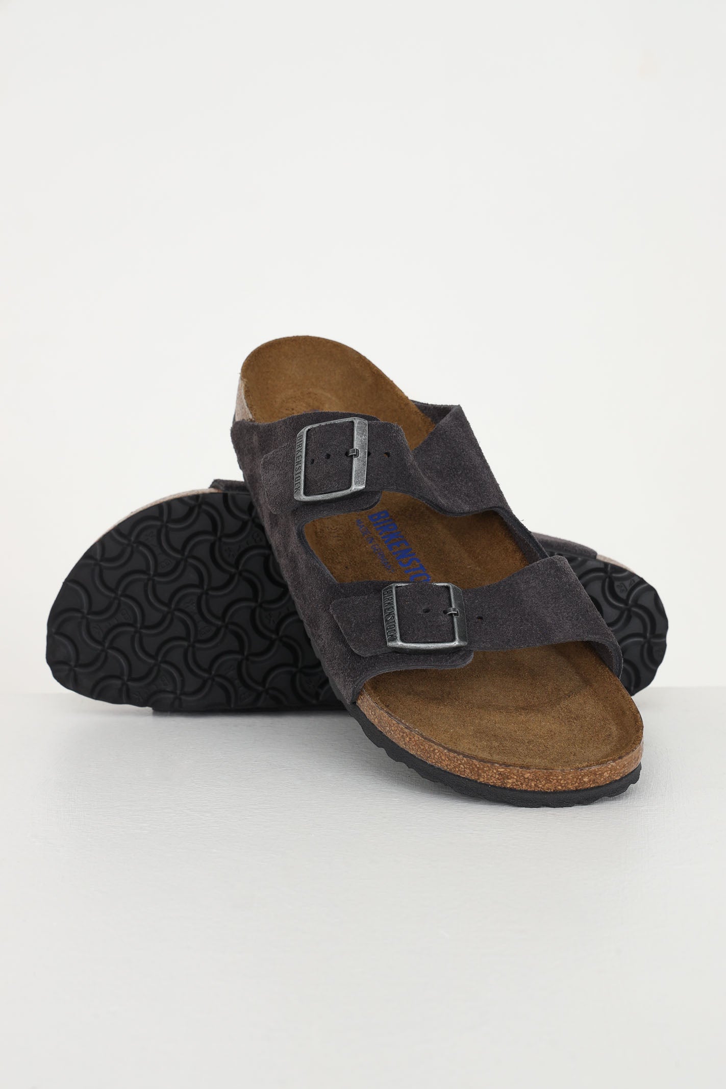 BIRKENSTOCK Ciabatte Arizona grigie da uomo 552323 . BIRKENSTOCK 