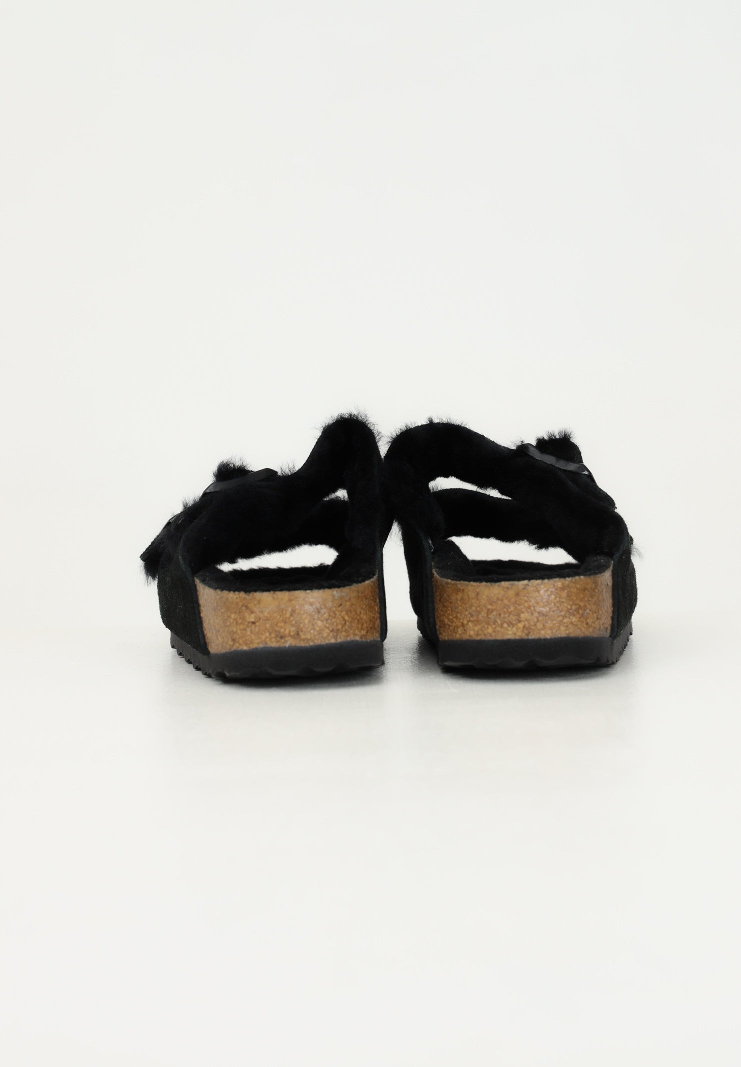 BIRKENSTOCK Ciabatte Arizona Shearling nere per uomo e donna 752663 . BIRKENSTOCK 