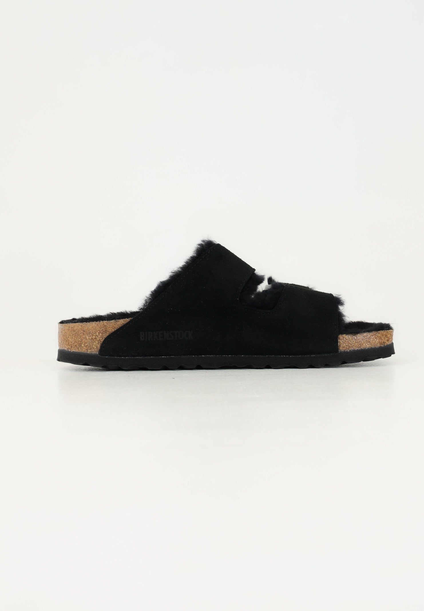 BIRKENSTOCK Ciabatte Arizona Shearling nere per uomo e donna 752663 . BIRKENSTOCK 