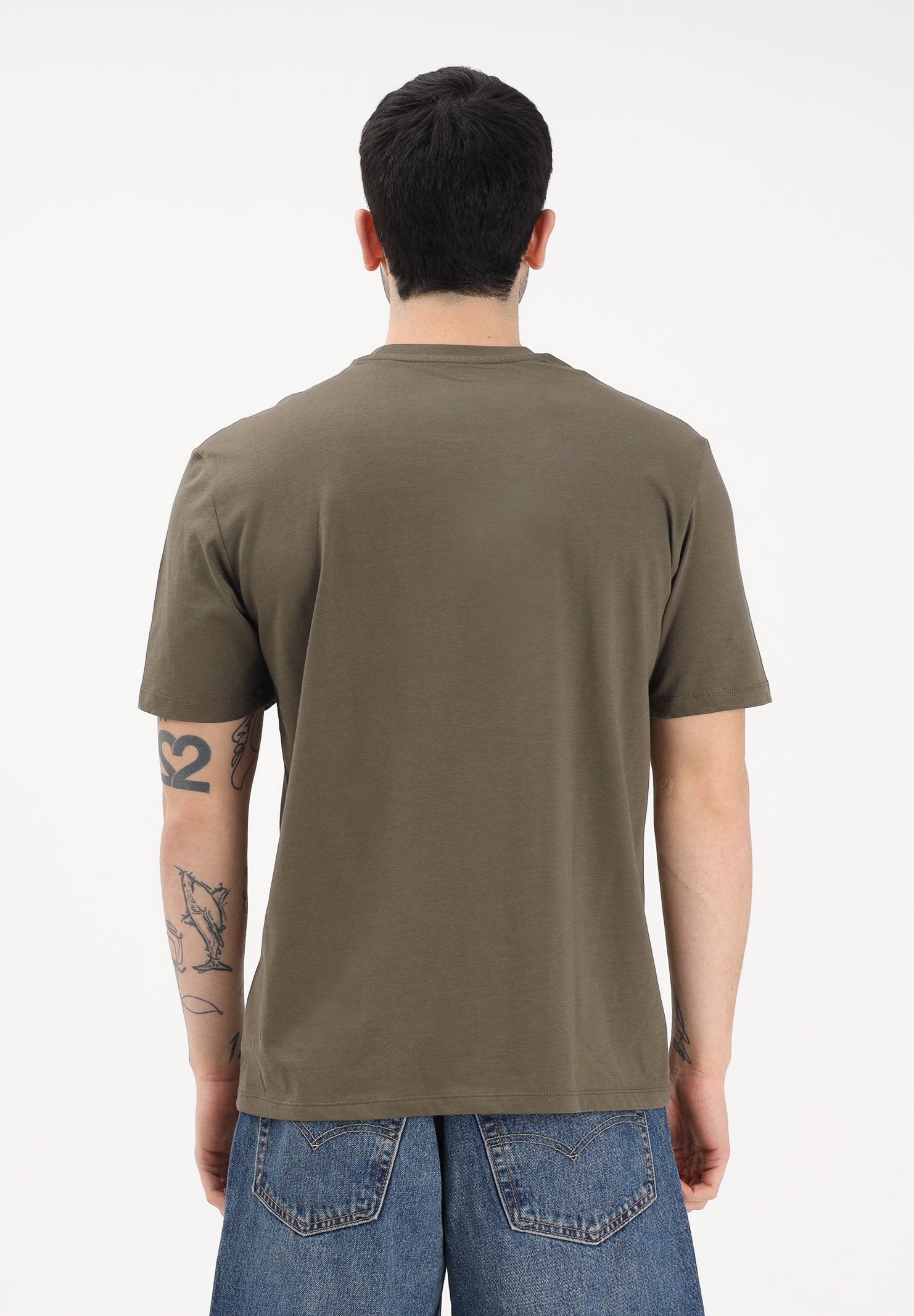 BLAUER T-shirt a manica corta FAXON verde militare da uomo 26SBLUH02284-007480 60H BLAUER 