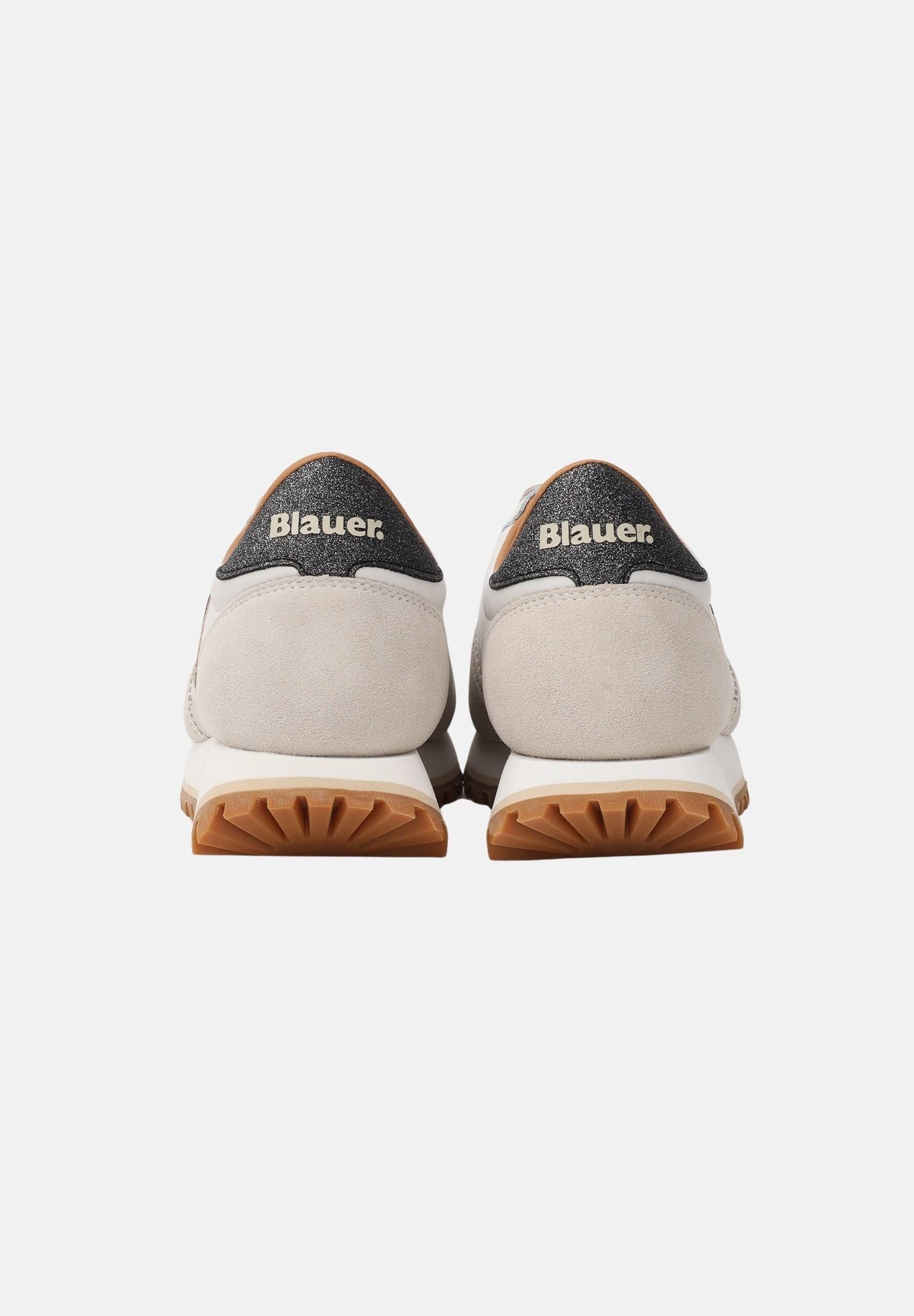 BLAUER Sneakers bianche da donna con inserti a contrasto S6MILLEN03-SUP CRBL BLAUER 