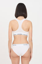 CALVIN KLEIN Slip bianco da donna con fascia elastica logata 0000F3787E 100 CALVIN KLEIN 