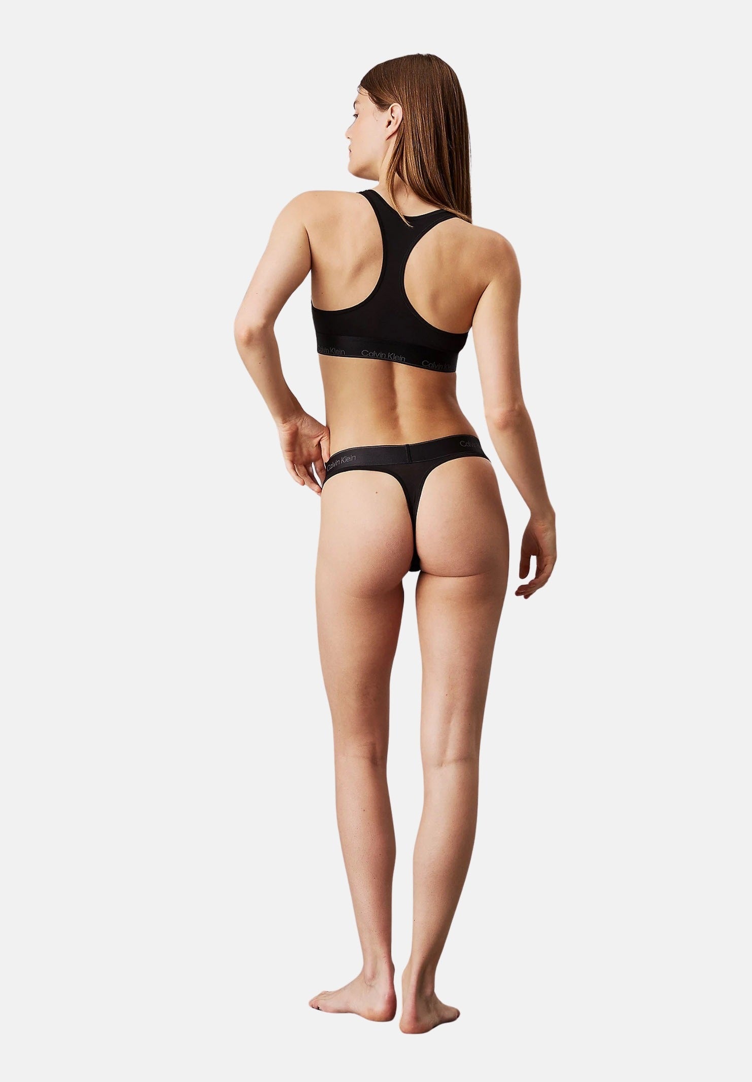 CALVIN KLEIN Set intimo nero da donna composto da brassière e perizoma 000QF8000E UB1 CALVIN KLEIN 
