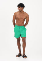 CALVIN KLEIN Shorts mare verde da uomo con logo LV00N61045 QCP CALVIN KLEIN 