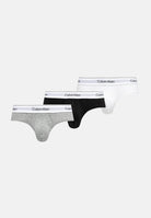 CALVIN KLEIN Slip (3 paia) bianco, grigio e nero da uomo con logo LV00NB4388 MP1 CALVIN KLEIN 