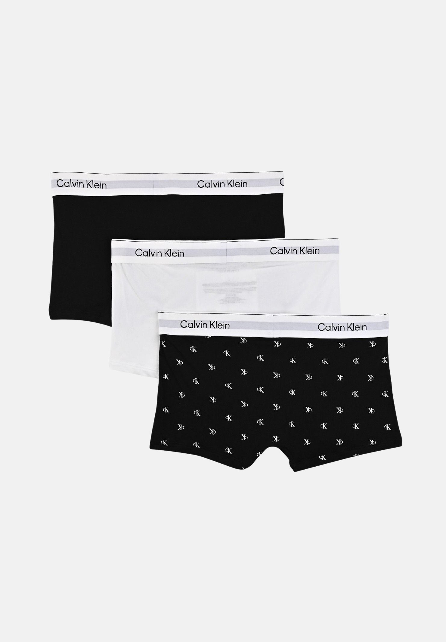 CALVIN KLEIN Boxer (3px) neri e bianchi da uomo LV00NB4389 3TH CALVIN KLEIN 