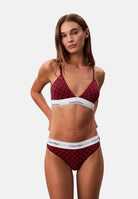 CALVIN KLEIN Perizoma rosso da donna con logo all over LV00QF8518 ZIJ CALVIN KLEIN 