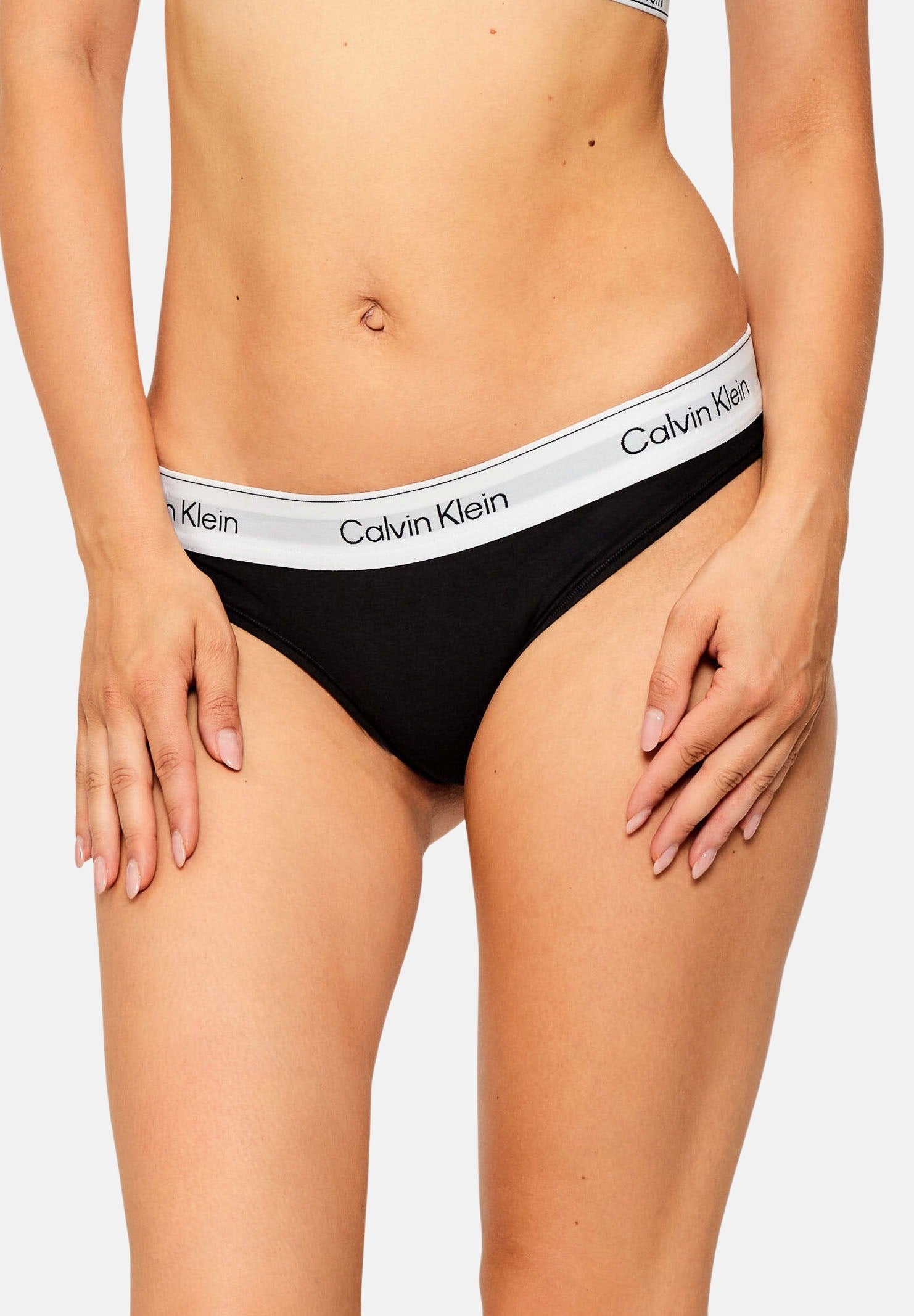 CALVIN KLEIN Slip nero da donna con fascia elastica logata LV00QF8522 UB1 CALVIN KLEIN 