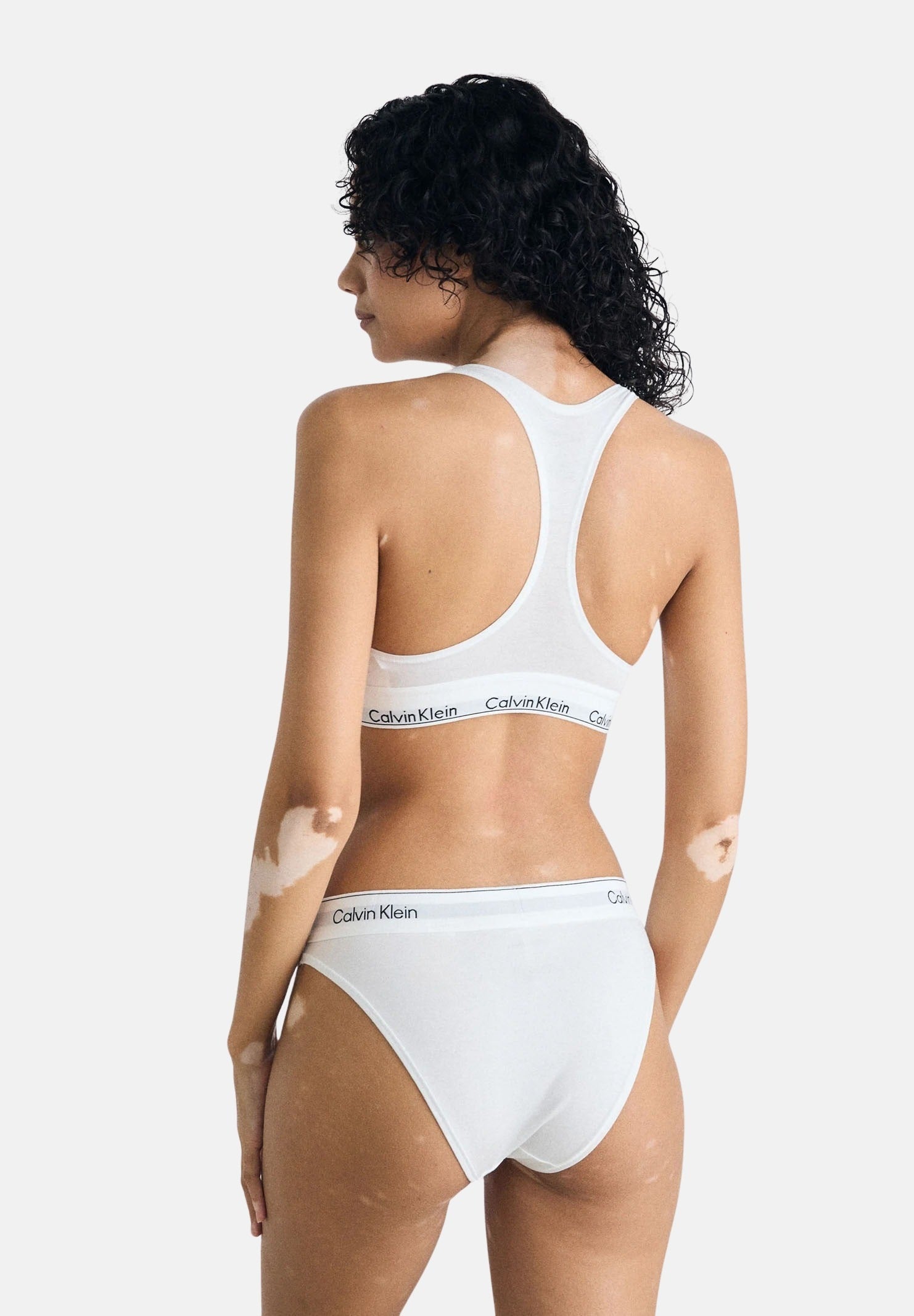 CALVIN KLEIN Slip bianco da donna con elastico logato LV00QF8524 100 CALVIN KLEIN 